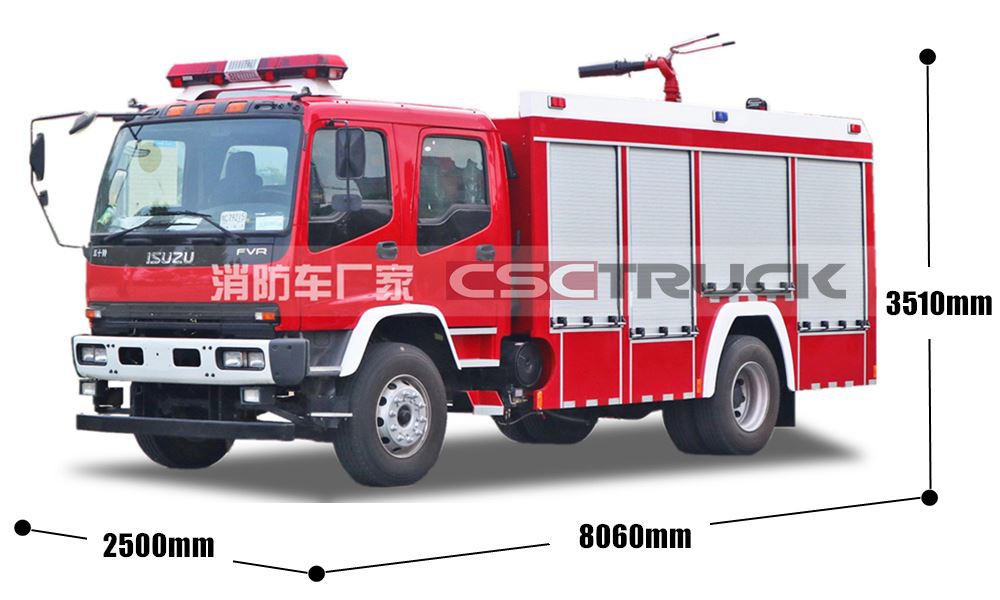 ISUZU FTR Water Fire Engine(6000 Liters)