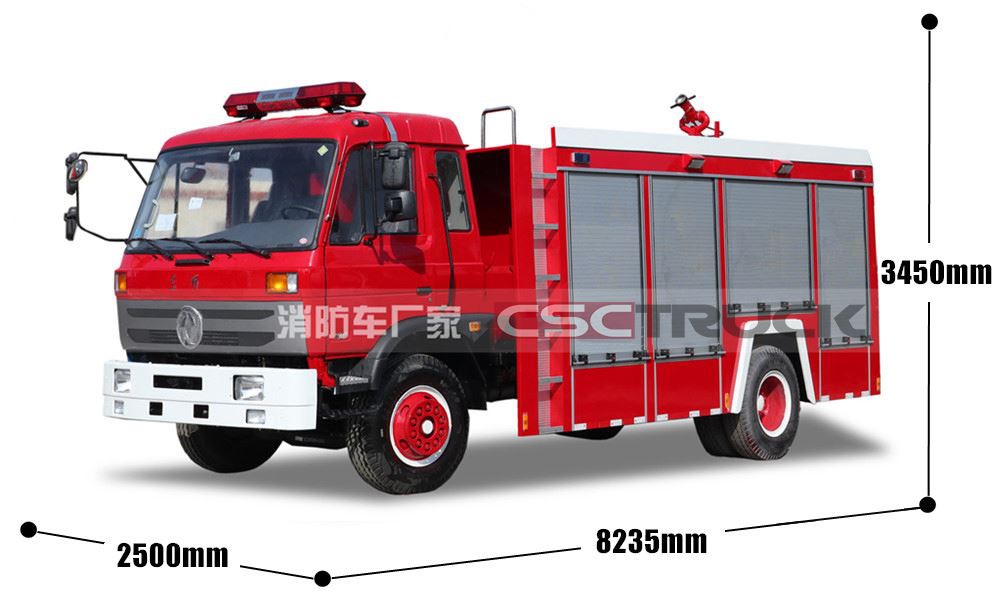 6000 Liters Fire Water Truck