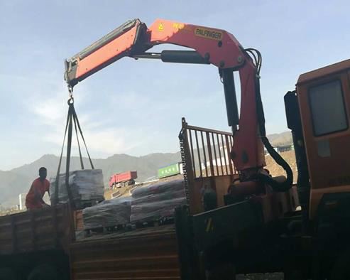 Truck mounted SANY Palfinger Crane for railway Construction in Ethiopia