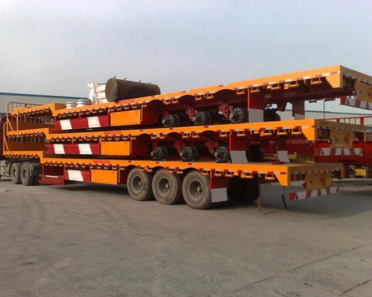 40 ton step deck cargo trailer