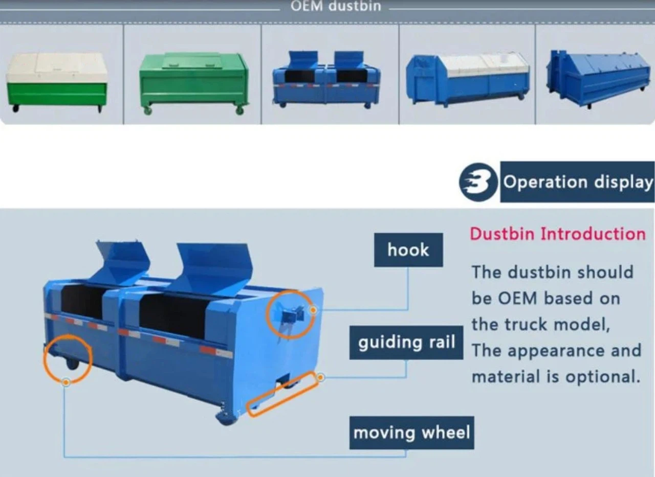 20t 6x4 Hooklift Hookloader 8