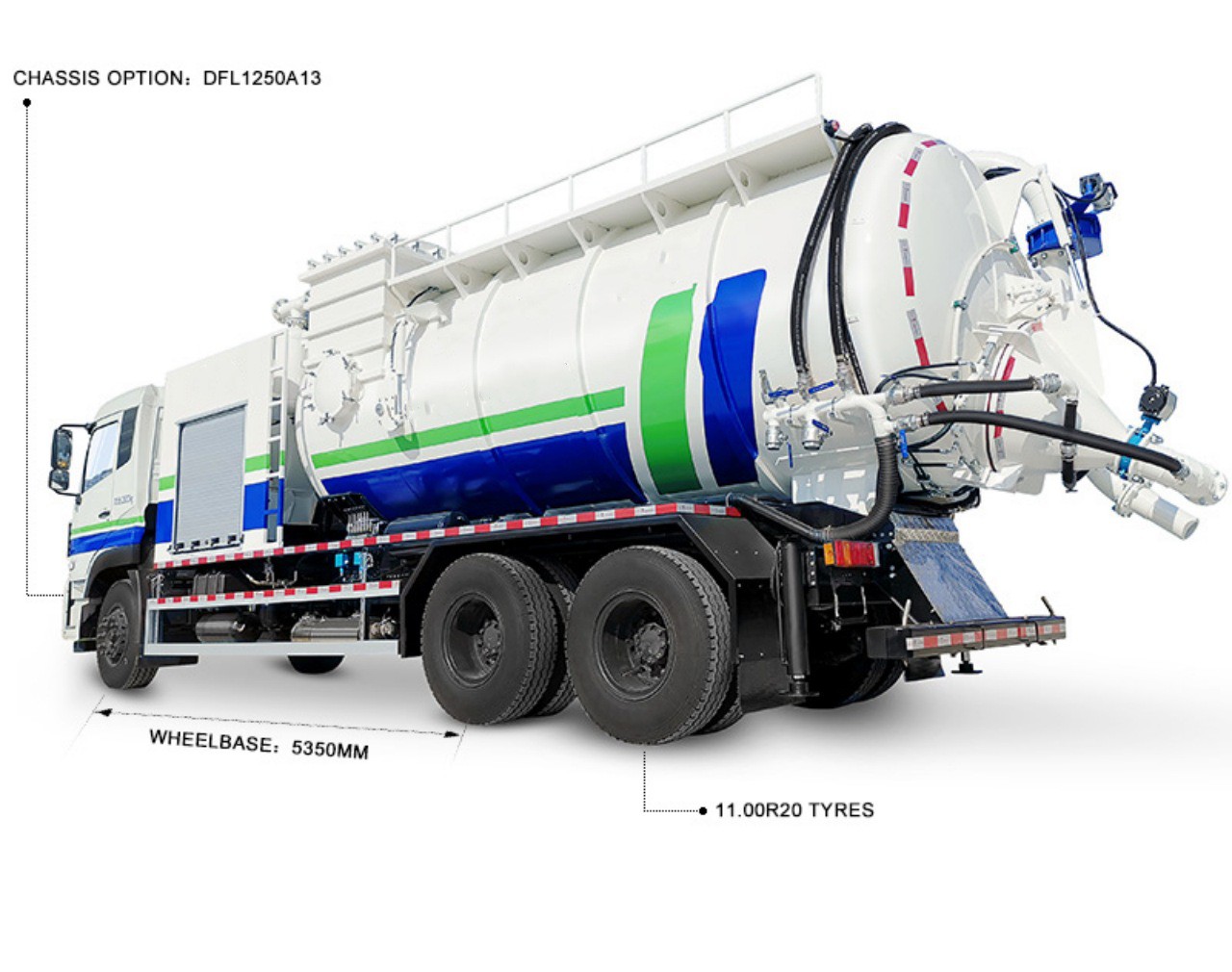 10 Wheelers 18000 Liters Vacuum Tank Truck 7