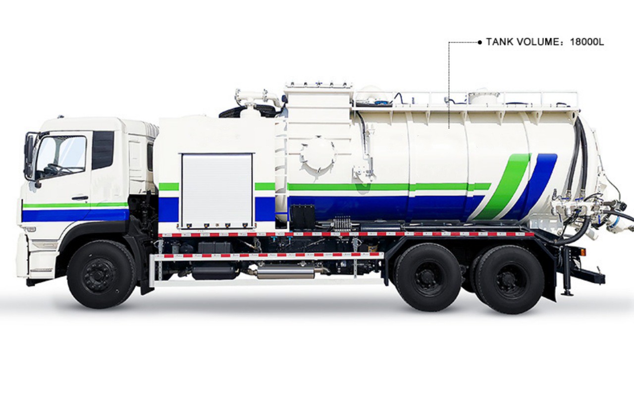 10 Wheelers 18000 Liters Vacuum Tank Truck 8