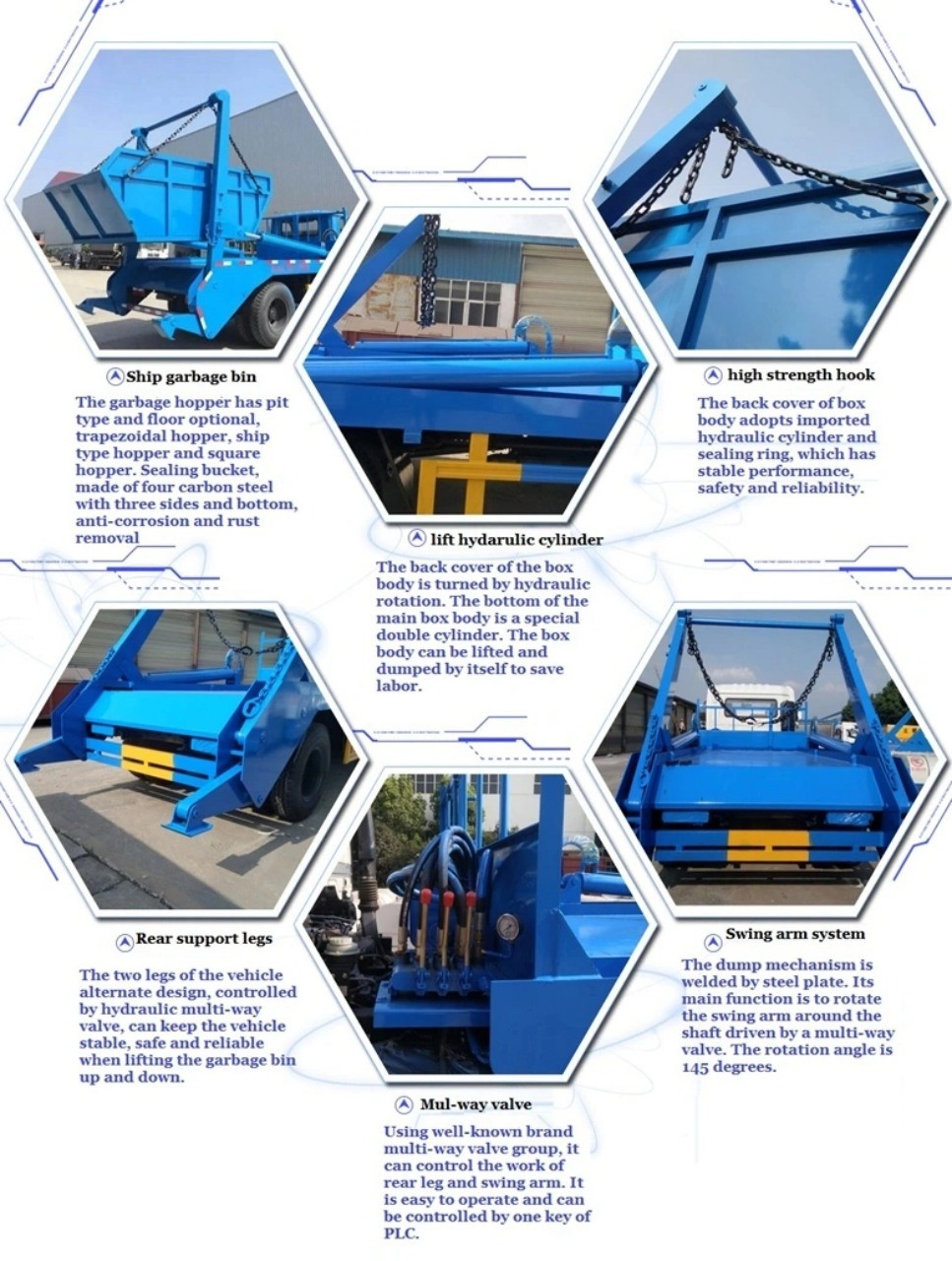 HOWO 8 CBM Skip Loader Vehicle 8