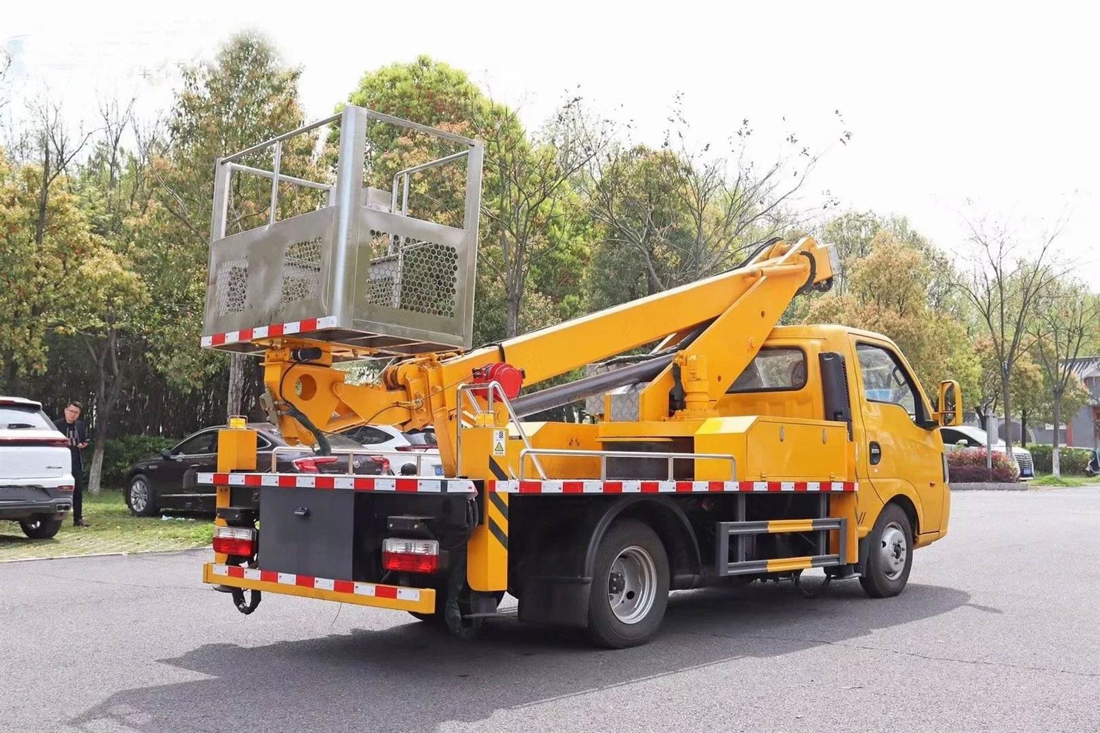 Telescopic Bucket Trucks Reaching Heights in Cameroon 2