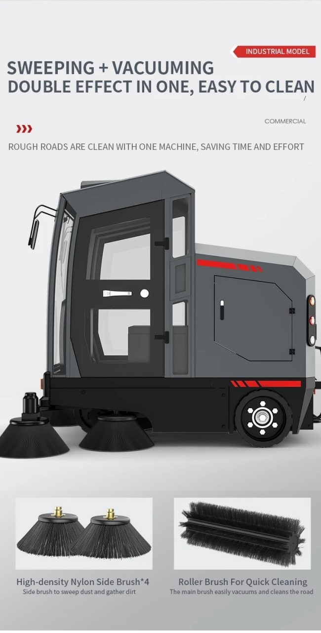 Zero Emissions Airport Sweeper 220 Liters 12