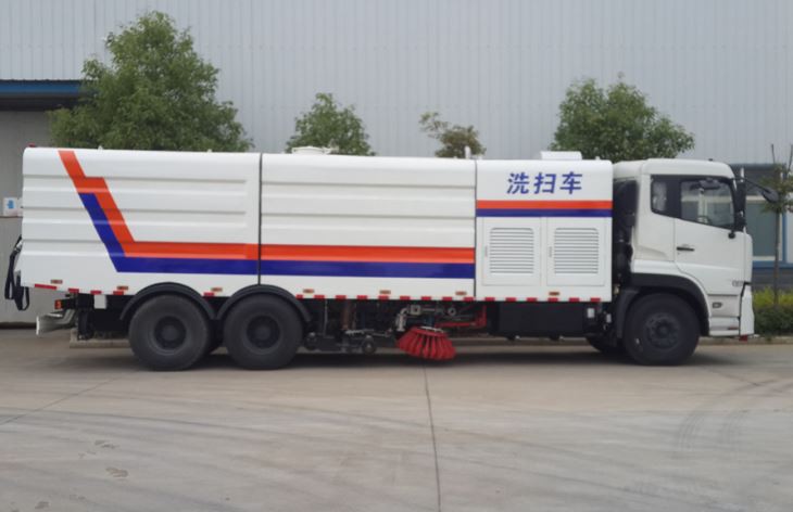 16CBM Pressure Washing Sweeper Truck