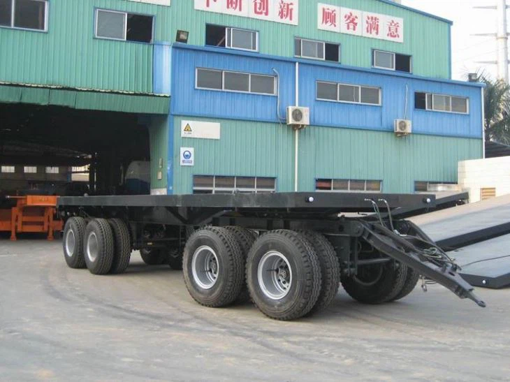 40 Feet Drawbar Flatbed Full Trailer