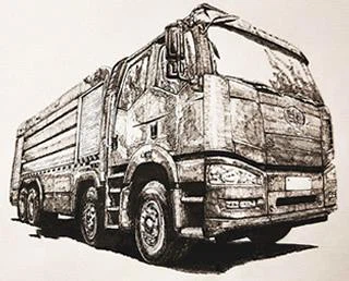 Sketch Drawing The Classic Truck