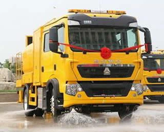 Sweeping And Washing Truck Sold To HONGKONG