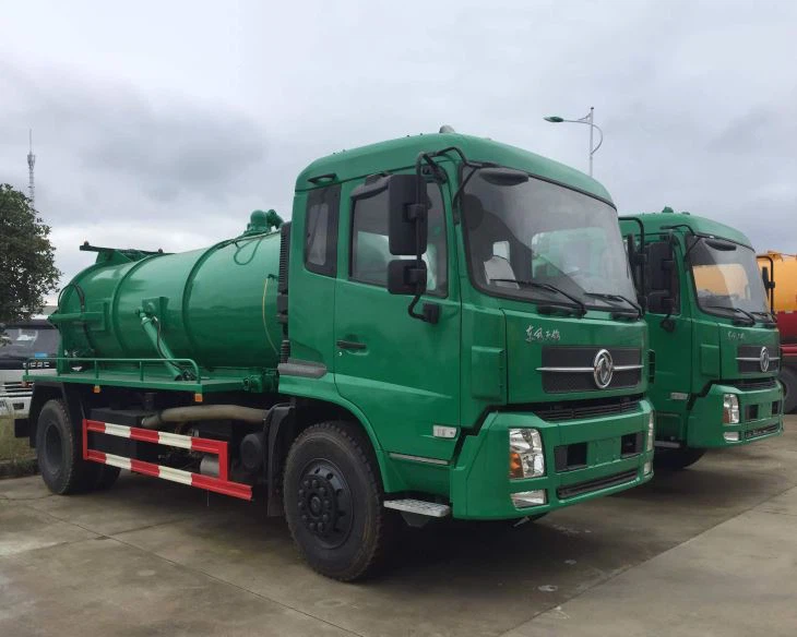 6000 Litters Sewer Vacuum Cesspit Tankers Mounted On Truck