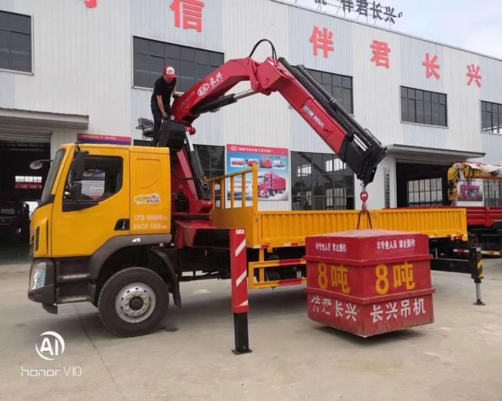 Truck Mounted Knuckle Boom With Roll Off Hoist