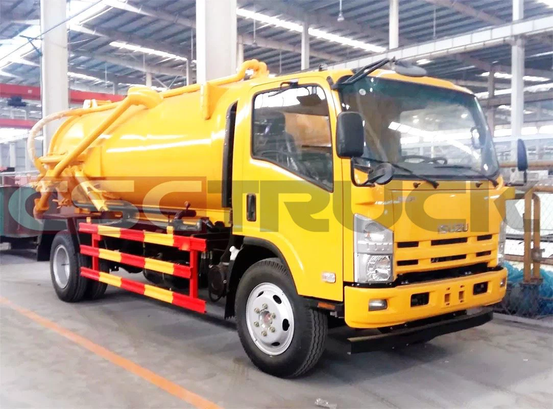 Vacuum Sewage Suction Truck Tank Capacity 4 M³