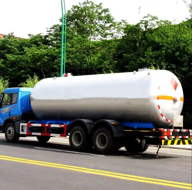 FAW 15m3 LPG Tank Truck For Transportation And Refueling LPG