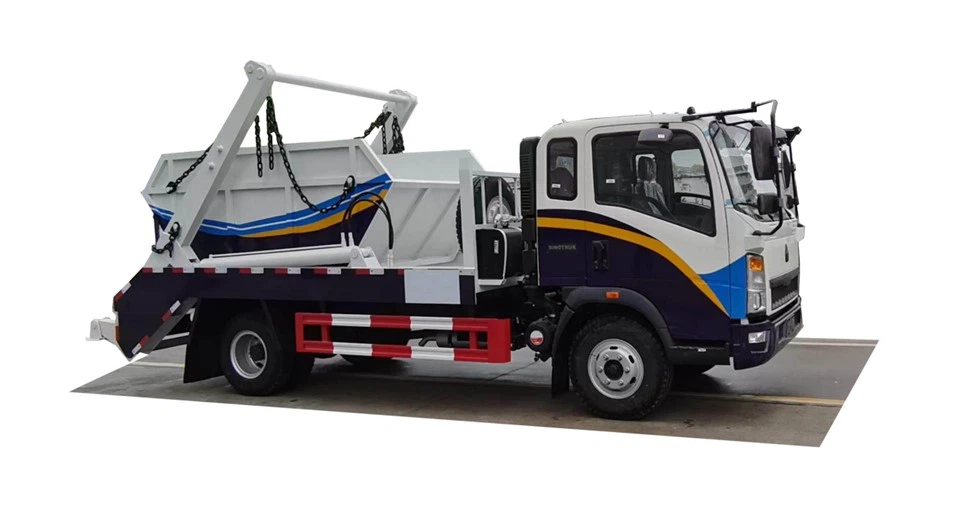 HOWO 4 CBM Skip Loader Garbage Truck