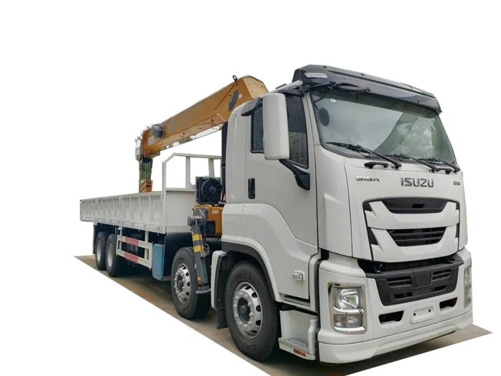 ISUZU Giga 8X4 6X4 Truck Mounted With Palfinger Crane 16t