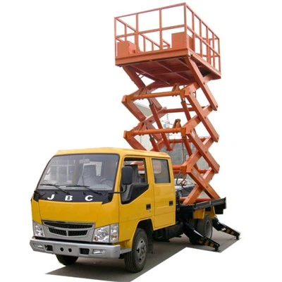 Vertical Scissor Lift Telescopic Bucket Truck 12-18m