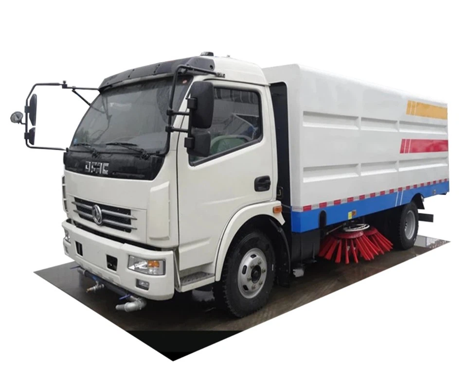 6 Wheelers 6 CBM Street Sweeper Vehicle