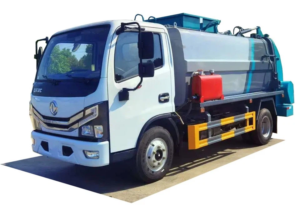 6 Wheelers Side Loader Garbage Truck