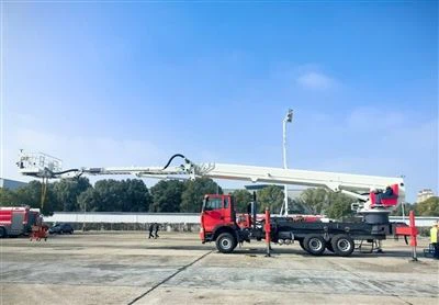 53m Aerial Platform Firefighting Vehicle Produced By CSCTRUCK Successfully De...