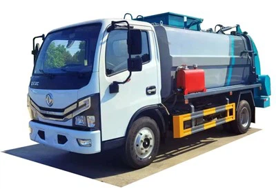 6 Wheelers Side Loader Garbage Truck